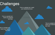 Animated Mountains Featuring Challenges Metaphor SlideModel