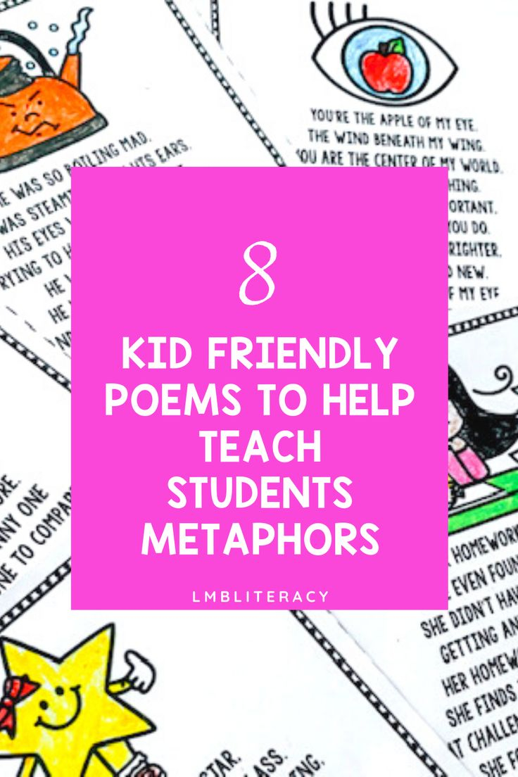 Figurative Language Activities Metaphor Poems With Poetry 