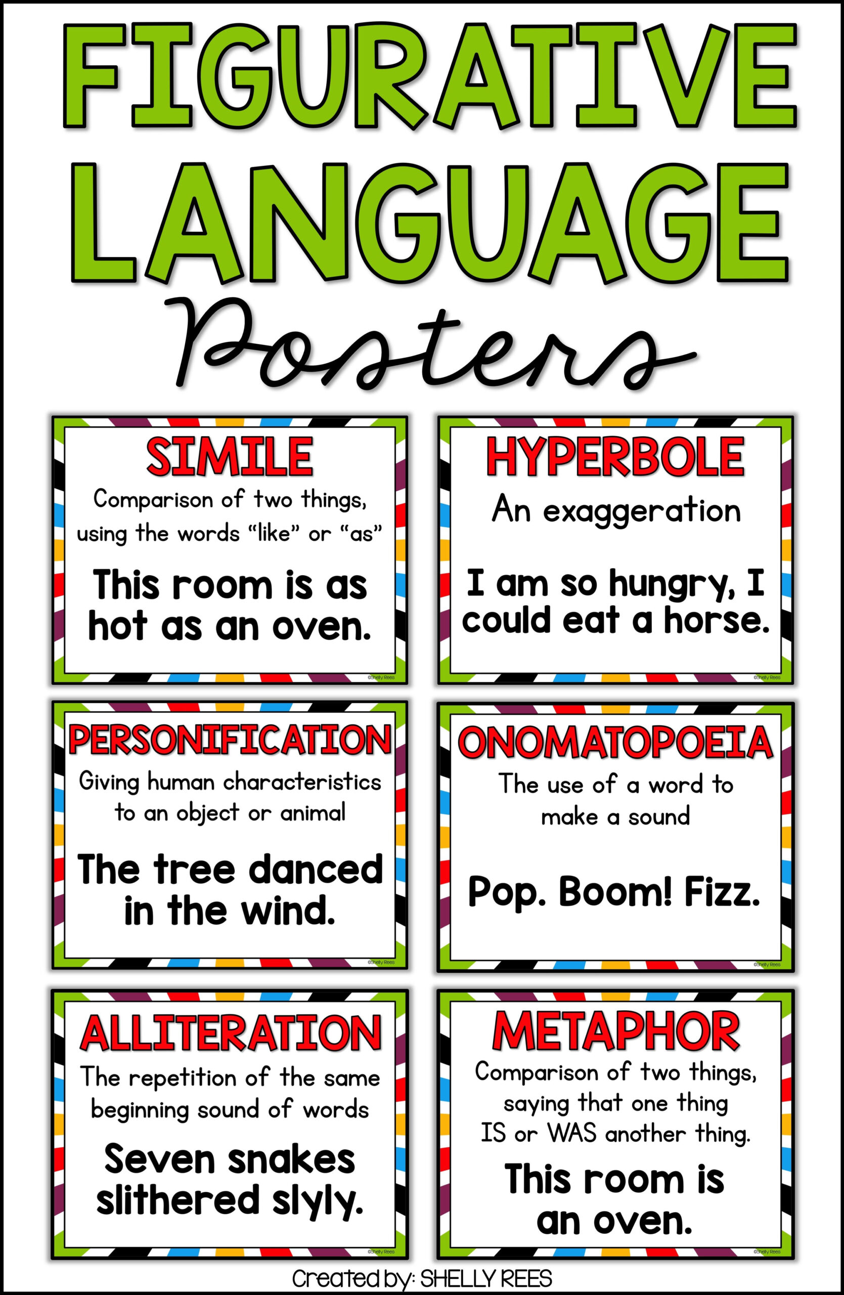 Figurative Language Posters And Activities For 3rd 4th 