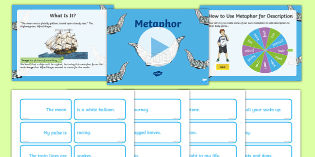 KS2 Metaphor Activity PowerPoint Pack KS2 Key Stage Two 