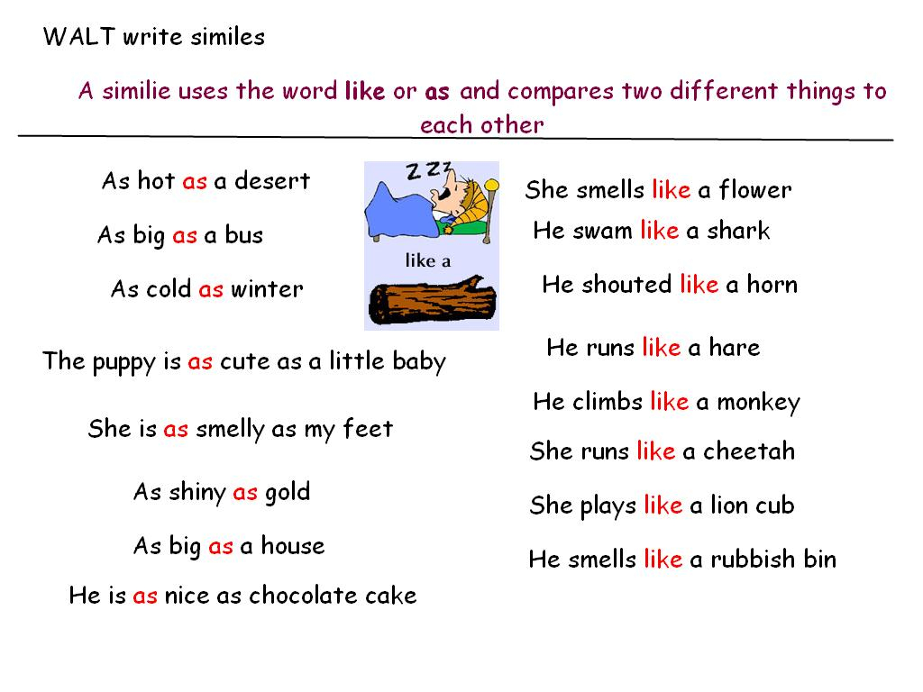 Metaphor Simile Personification Metonymy Yvision kz