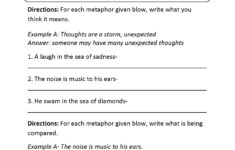 Metaphor Worksheets Pdf Db excel