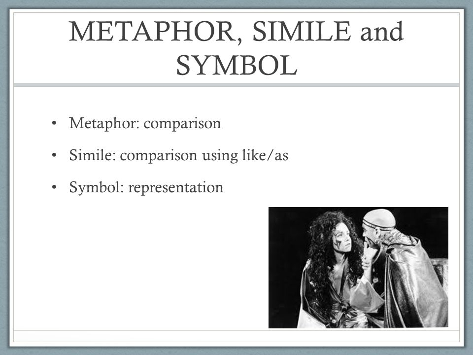 Methapor Simile And Symbols