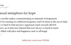 Mixed Metaphors For Hope By Xavier Hello Poetry