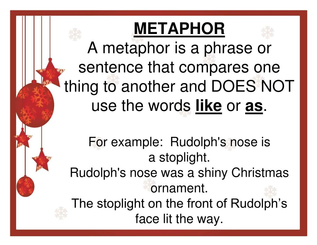 PPT CHRISTMAS SIMILES METAPHORS PowerPoint 