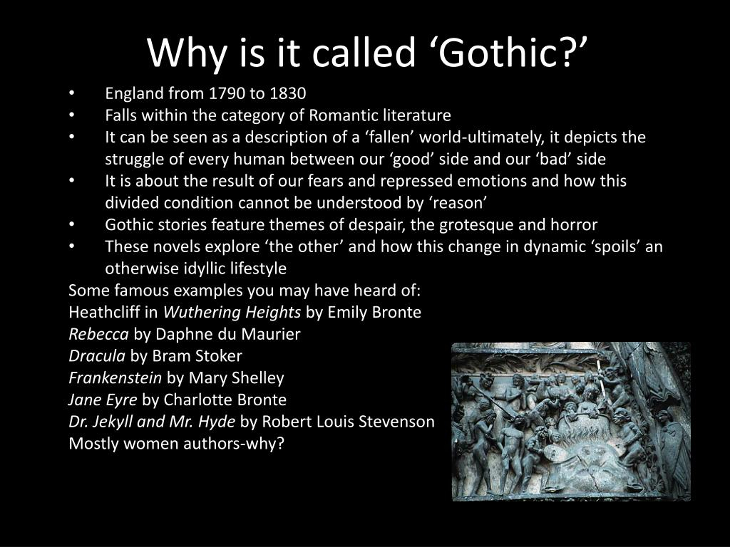 PPT Gothic Literature PowerPoint Presentation Free 