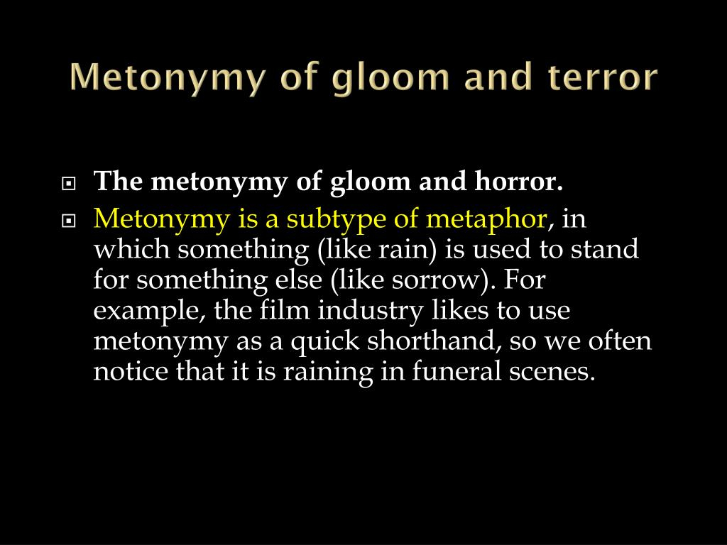 PPT Gothic Literature The Horror Genre PowerPoint 