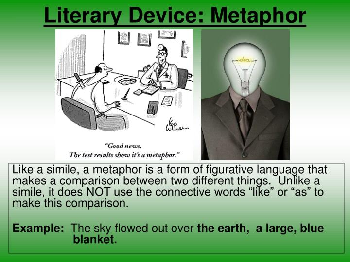 PPT Literary Device Metaphor PowerPoint Presentation 