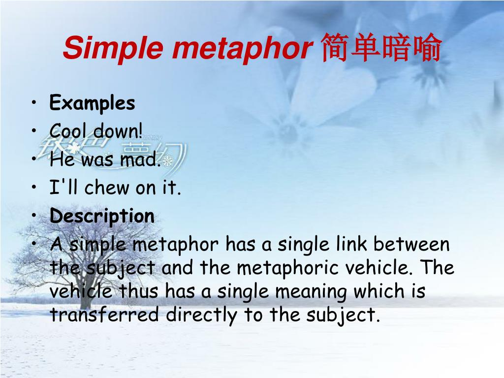 PPT MetaphorS Definition classification And Functions 