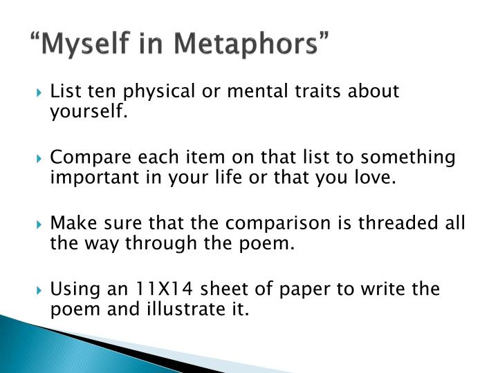 PPT Myself In Metaphors PowerPoint Presentation ID 