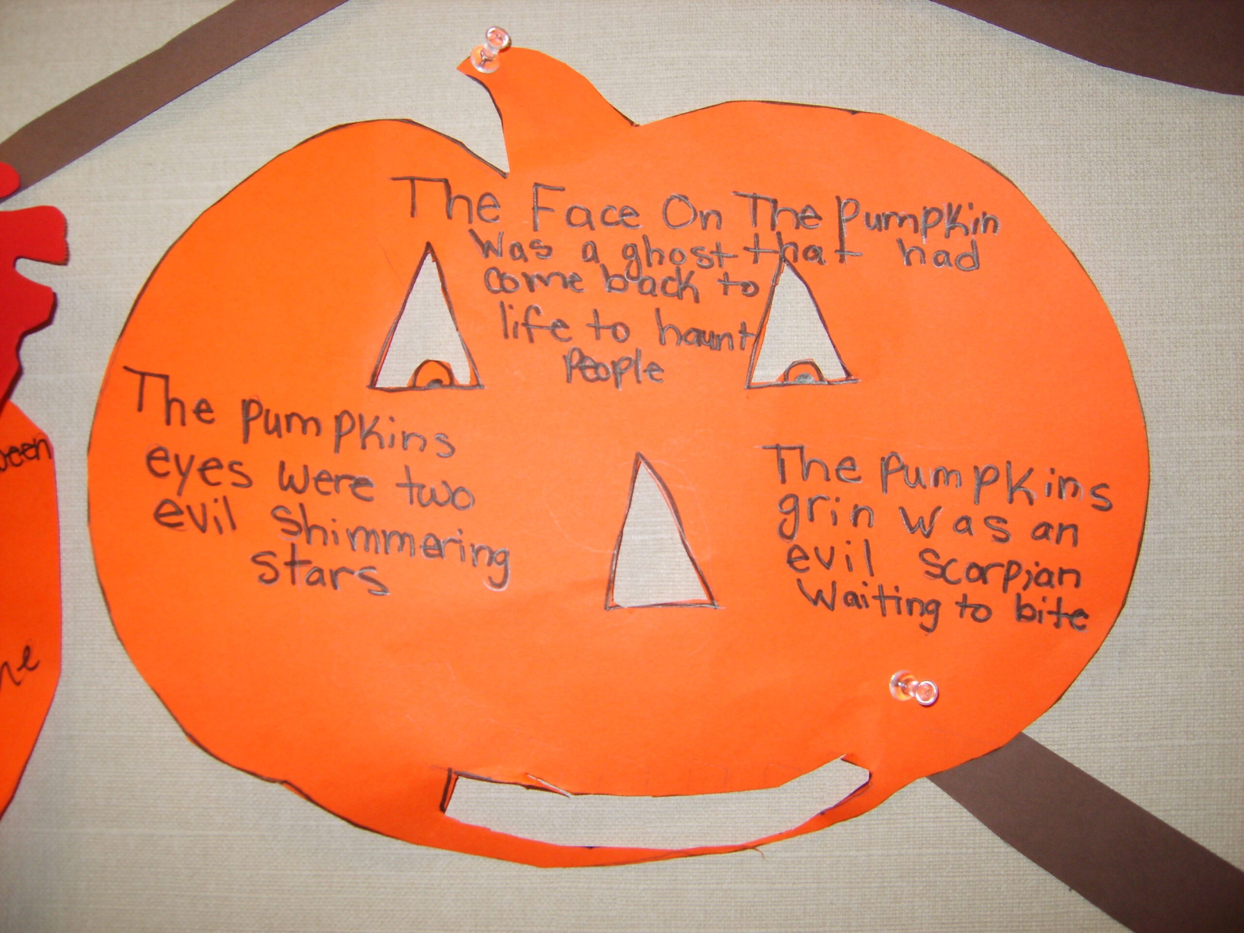Pumpkin Metaphors A Great October Activity We Made Ours 