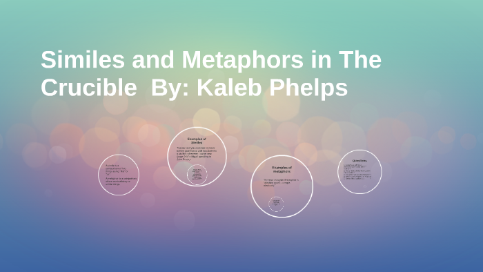 Similes And Metaphores In The Crucible By Kaleb Phelps
