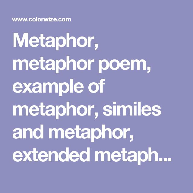 The 25 Best Metaphor Poems Ideas On Pinterest Poetry 